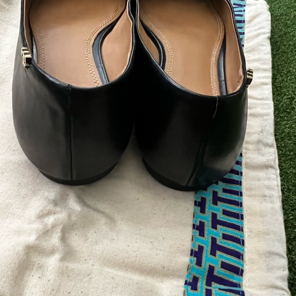 Tory Burch Black Leather Flats - Picture 6 of 14